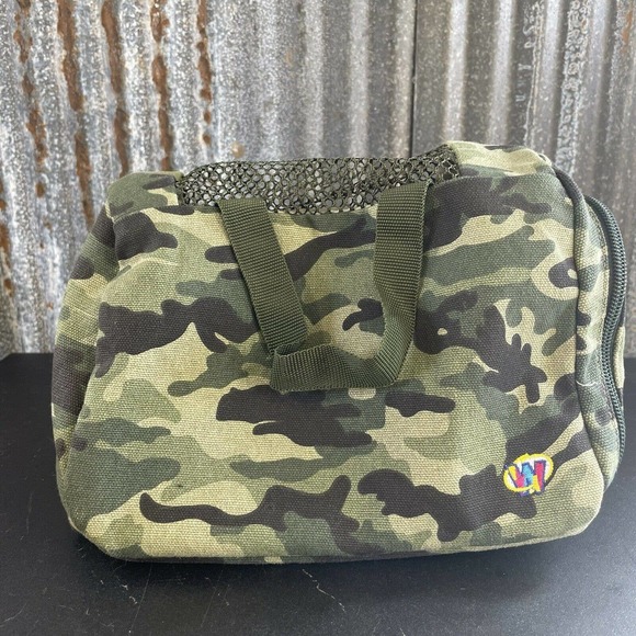 Webkinz Camouflage Pet Carrier Plush Toy Stuffed Animal Soft Carrying Bag Green - Picture 2 of 12